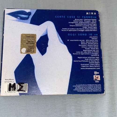 Mina Certe Cose Si Fanno Oggi Sono Io CD rare like new