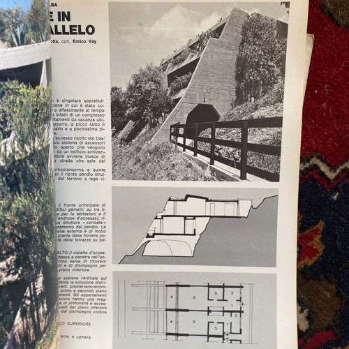 Tuttoville magazine used, 2 issues 1970, Italian architecture and design