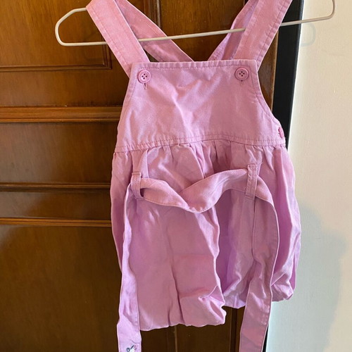 Benetton dress 9-12M like new with embroidery and belt