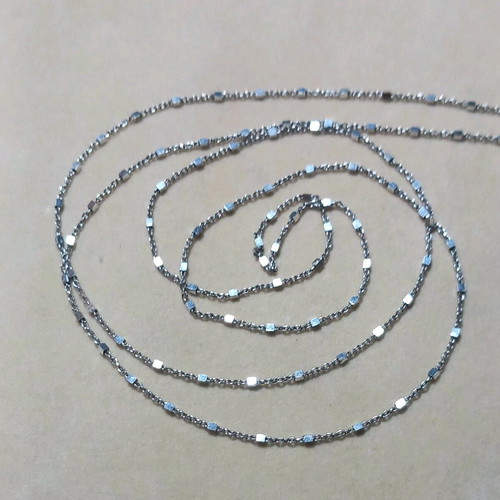 Necklace 70cm silver in beautiful design new