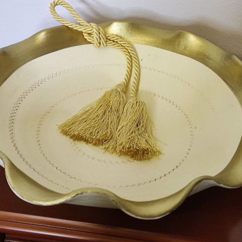Vintage handmade decoration set like new, 20-year ceramic art