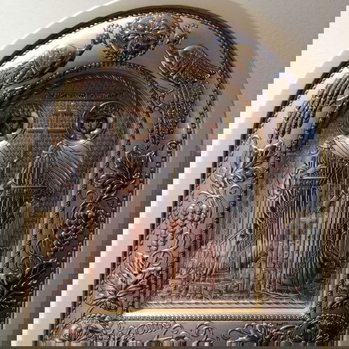 Ιερή εικόνα Αγίων Κωνσταντίνου και Ελένης καινούργια από τις Καρυές Αγίου Όρους