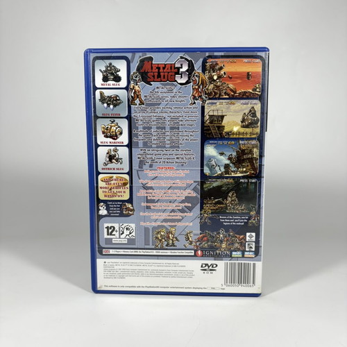 Metal Slug 3 PlayStation 2 game used, complete with manual