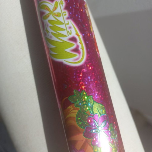 Winx Club collectible holographic roll used, 40x100 cm