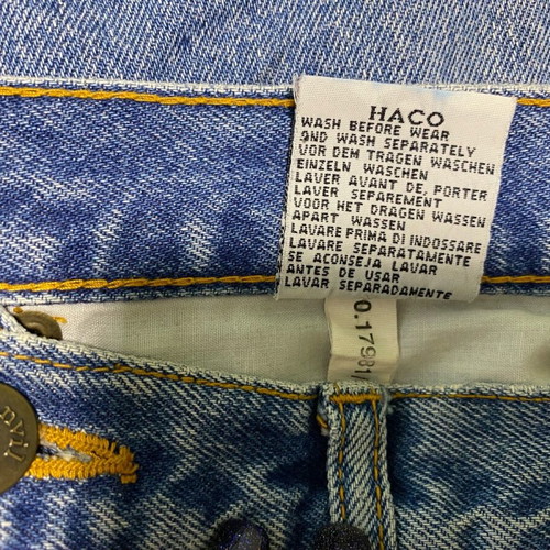 Women's high-waisted vintage jeans used, blue, size L