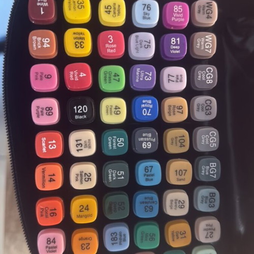 Alcohol-based marker set like new