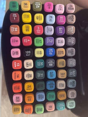 Alcohol-based marker set like new