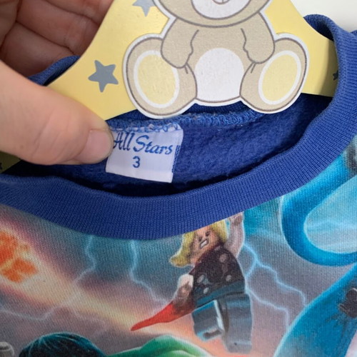Kids' sweatshirt used, sizes 104-110 cm, ages 3-4