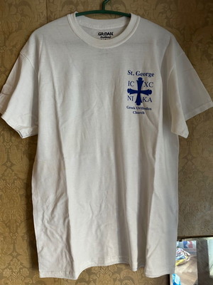 T-shirt USA St. George Greek Orthodox Church Gildan μέγεθος medium καινούργιο, άσπρο