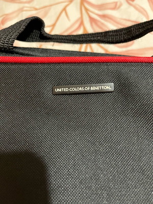 Τσάντα εργασίας Benetton καινούργια, μαύρη για laptop και έγγραφα