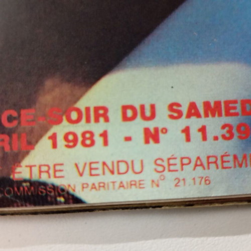 France Soir Magazine used, issue No 11394 April 1981
