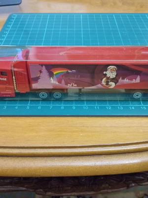 Coca-Cola Christmas collectible truck with Santa Claus like new