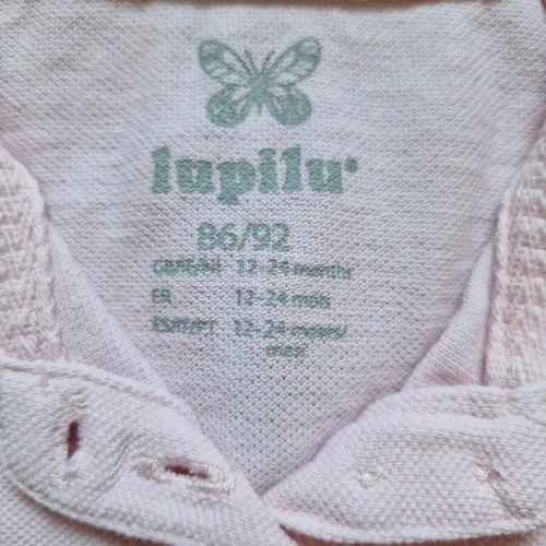 Lupilu set of 2 pink T-shirts size 86/92 cm like new