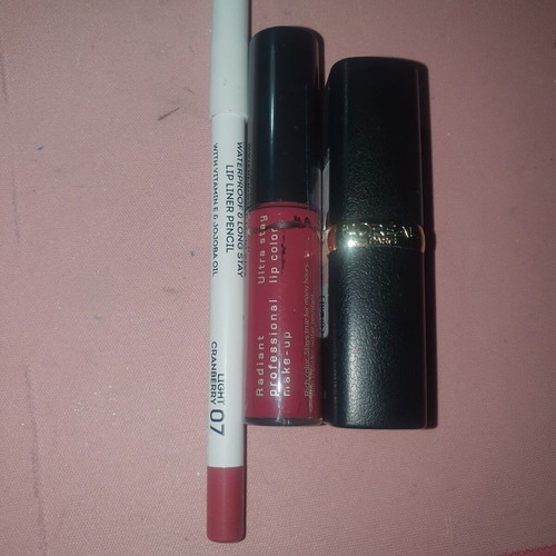 Lip Loreal Seventeen Radiant Set used