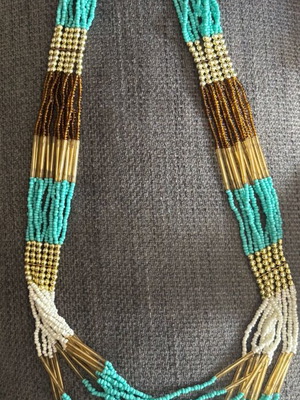 Women's necklace used, boho style multicolor