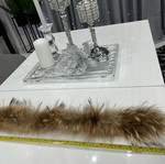 Fur collar used, brown