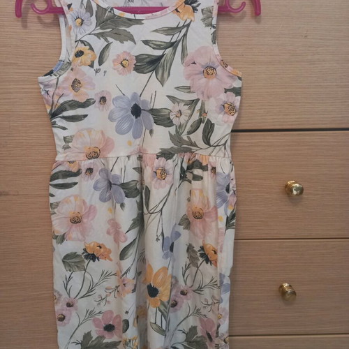 Set of 2 H&M cotton dresses No.6-8 like new, multicolored