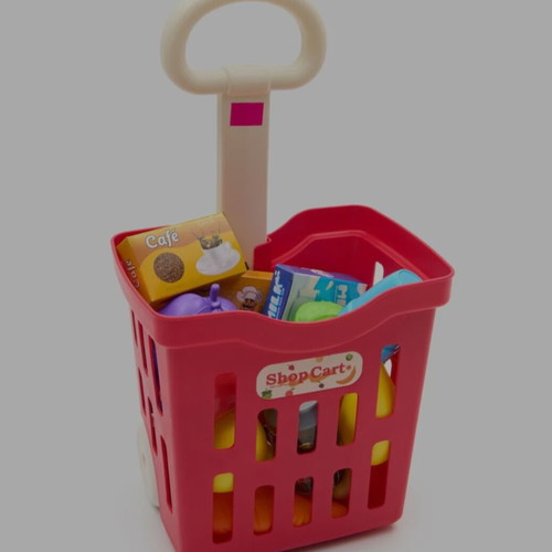 Shopping Cart Kids Toy new, interactive set of 17 pieces