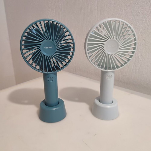 Rechargeable fan, white, micro USB charging