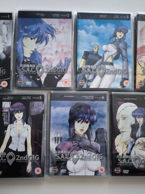 Ghost in the Shell Stand Alone Complex 2nd Gig DVD box set like new, dubbed