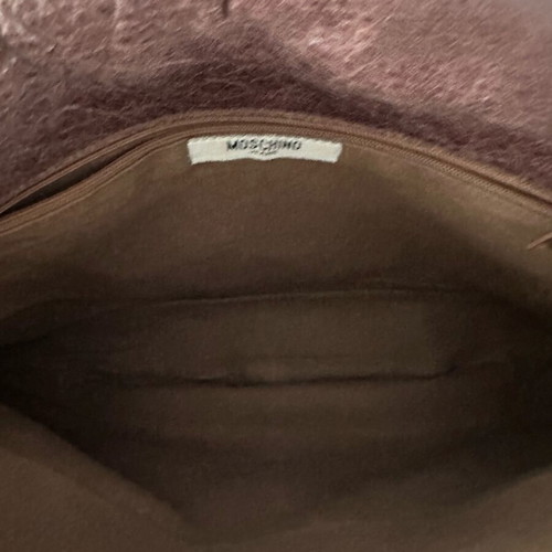Moschino crossbody bag brown like new, leather