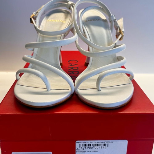 Carrano Mestico White Sandals new, size 38