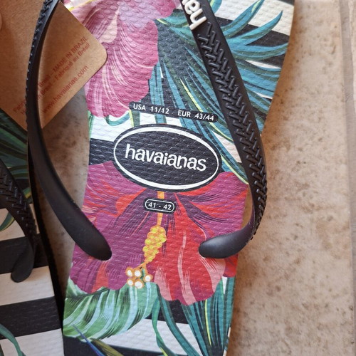 Havaianas Slim Tropical flip-flops, size 43, floral