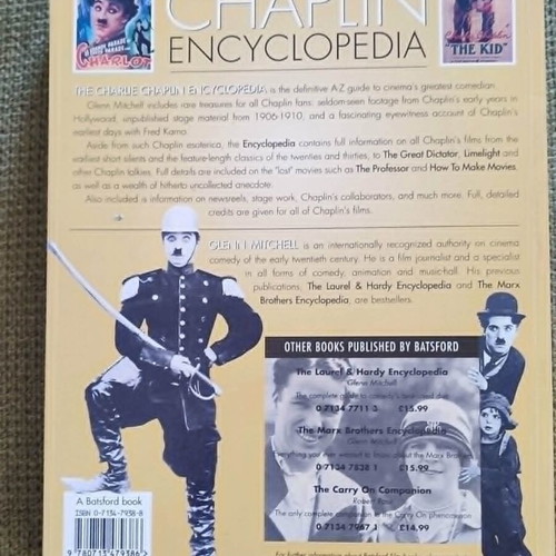 Charlie Chaplin Encyclopedia like new, The Chaplin Encyclopedia film book