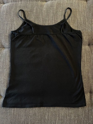 Basic black cami top XL, like new, thin straps