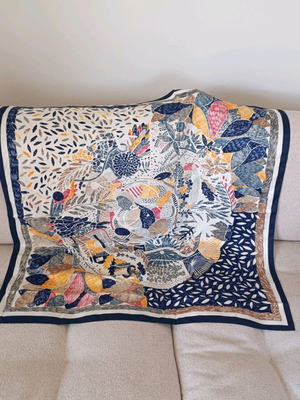 Blue scarf new large 90x90