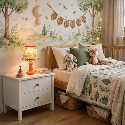 Children's table lamp with animal designs, E27 oxygen lampshades