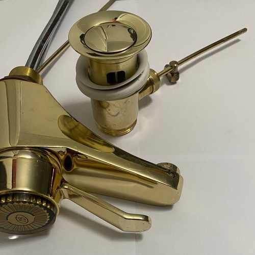 Ib-rubinetterie vintage sink faucet like new, brass