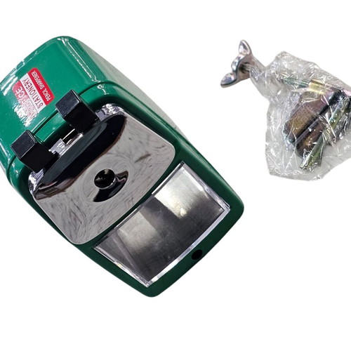 Table sharpener with crank metal green new