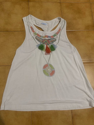Mayoral sleeveless shirt used, kids, white, size 164 cm
