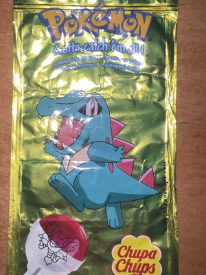 Pokemon Chupa Chups card and tazos pack 2002-2003