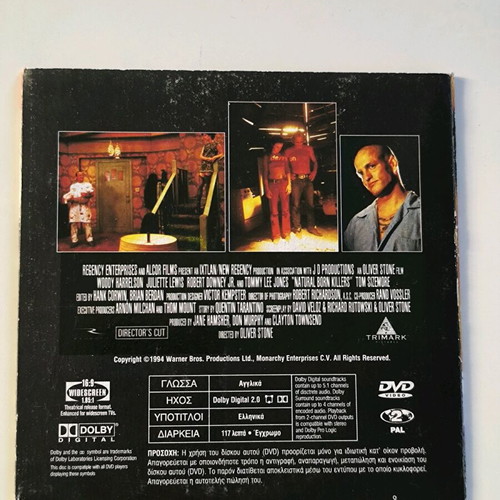 Natural Born Killers Director's Cut DVD like new