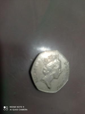 5 Pence coin England 1997