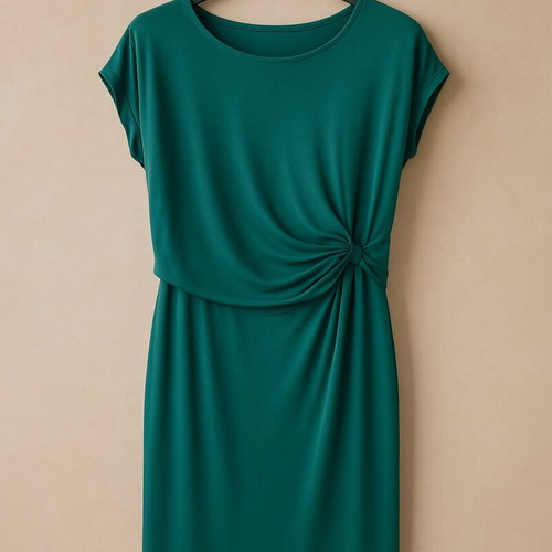 Diesel dress like new, dark green midi, size S