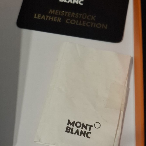 Montblanc Meisterstück δερμάτινο μπρελόκ κλειδιών μαύρο και χρυσό