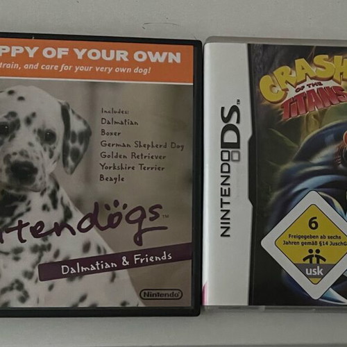 Nintendo DS games used, two cartridges