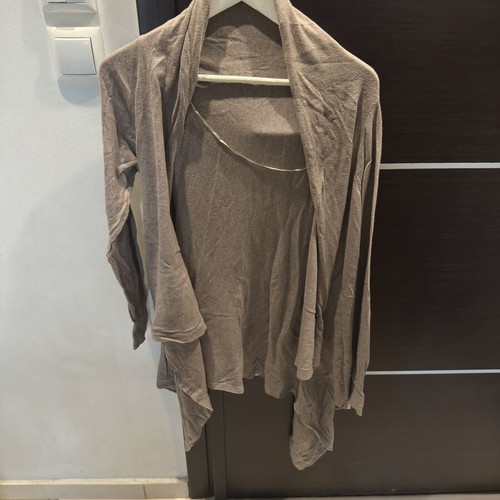 Mango Basics asymmetrical cardigan beige like new, size L