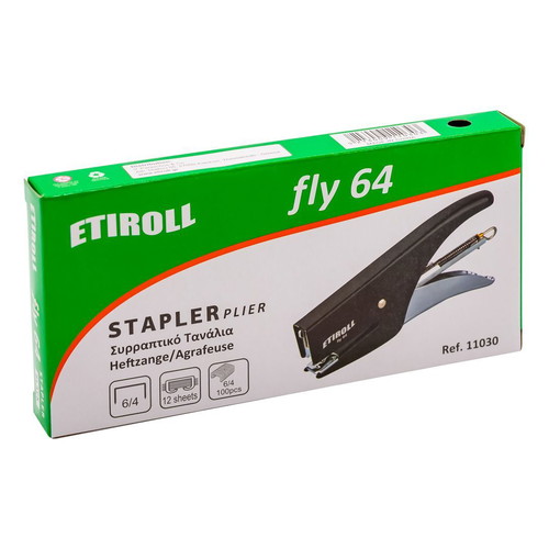 Pack of two Etiroll staplers and metal staple remover new