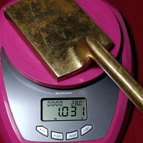 Vintage Meat Tenderizer used, brass
