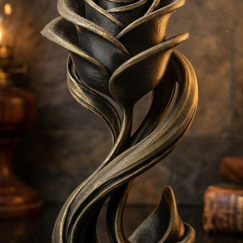 3D Printed Gothic Rose new decorative eternal rose 23cm