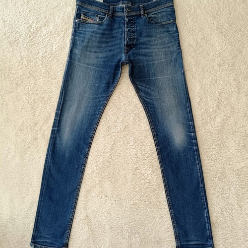 Diesel Tepphar W34/L34 Stretch jeans used, slim carrot fit, blue
