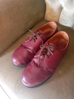 Doctor Martens 5929 safety work boots used, size 43, burgundy