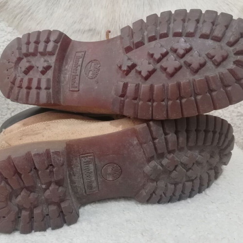 Timberland boots used, brown and yellow, size 44