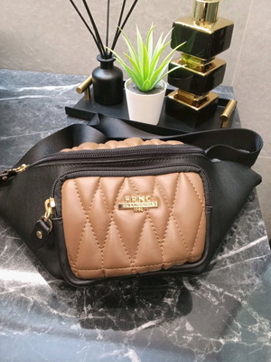 FRNC waist bag brown-black new