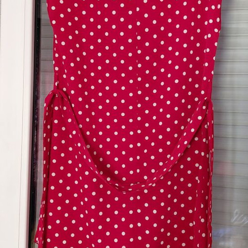 Shein red polka dot women's dress, above knee, size S
