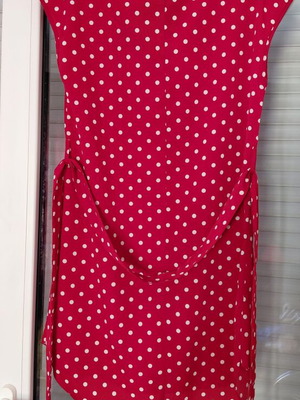 Shein red polka dot women's dress, above knee, size S